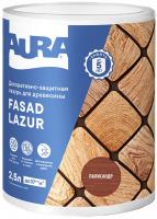 Декоративно-защитная лазурь для древесины "Aura Fasad Lazur" Палисандр 2,5л
