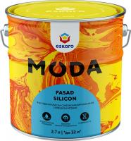 Краска фасадная глубокоматовая силиконизированная "Eskaro Moda Fasad Silicon" База TR, 2,7л