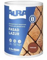 Декоративно-защитная лазурь для древесины "Aura Fasad Lazur" Палисандр 0,9л