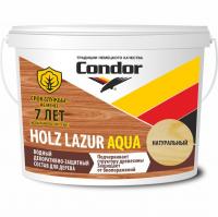 Водный защитный состав для дерева "CONDOR Holz Lazur Aqua" Натуральный 2,5л