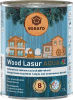 Декоративно-защитная лазурь для деревянных поверхностей "Eskaro Wood Lasur Aqua" 1л
