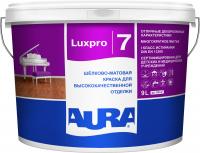 Краска шёлково-матовая для высококачественной отделки "AURA LUXPRO 7" База А 9л
