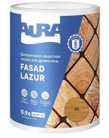 Декоративно-защитная лазурь для древесины "Aura Fasad Lazur" Дуб 0,9л