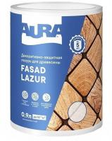 Декоративно-защитная лазурь для древесины "Aura Fasad Lazur" б/цв. 0,9л