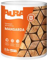 Водоразбавляемый кроющий антисептик для деревянных фасадов "AURA Mansarda" База TR 2,5л