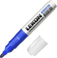 Маркер перманентный LEKON ReFresh заправляемый синий 3мм