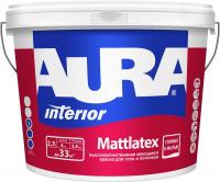 Краска моющаяся для стен и потолков "AURA MATTLATEX" База TR 2,7л
