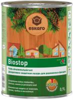 Биозащитный грунт для древесины "Eskaro Biostop" б/цв. 0,9л