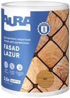Декоративно-защитная лазурь для древесины "Aura Fasad Lazur" Дуб 2,5л