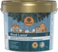 Декоративно-защитная лазурь для деревянных поверхностей "Eskaro Wood Lasur Aqua" 5л