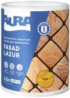 Декоративно-защитная лазурь для древесины "Aura Fasad Lazur" Сосна 2,5л