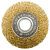 Щетка-крацовка дисковая Toolberg, для УШМ, латунь, витая проволока, 125мм