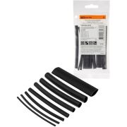 Набор трубок термоусаживаемых, клеевых ТТкНГ(3:1) 100мм «Моноцвет-диапазон черный 12,7-1,6  TDM»