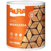 Водоразбавляемый кроющий антисептик для деревянных фасадов «AURA Mansarda» База TR 2,5л