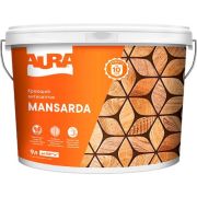 Водоразбавляемый кроющий антисептик для деревянных фасадов «AURA Mansarda» База TR 9л