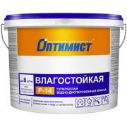 Краска супербелая влагостойкая матовая «Оптимист Р-14» 3 кг