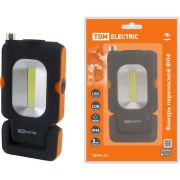 Фонарь переносной светодиодный ФП4, 1Вт LED+3Вт COB, 110 лм, 3хААА, магн., телескоп, TDM