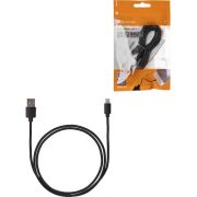 Дата-кабель, ДК 3, USB - Lightning, 1м, черный, TDM