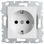 Розетка Vesta-Electric White одинарная с заземлением без рамки