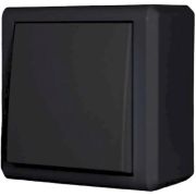 Выключатель Vesta-Electric Mega Black одноклавишный накладной