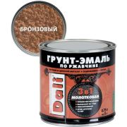 Грунт-эмаль по ржавчине 3в1 молотковая DALI бронзовый 0,75л