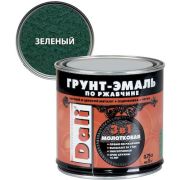 Грунт-эмаль по ржавчине 3в1 молотковая DALI зелёный 0,75л