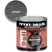 Грунт-эмаль по ржавчине 3в1 молотковая DALI серый 0,75л