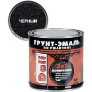 Грунт-эмаль по ржавчине 3в1 молотковая DALI чёрный 0,75л