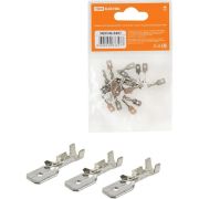 Клемма плоская штекер РП-п 1,5-(6,3) 0,5-1,5 мм2 плоский (папа) (20шт) TDM