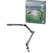 Светильник светодиодный струбцина СН-30, 2 колена, диммер, 220В, 9Вт, 5000К, черный TDM