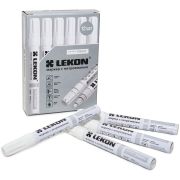 Маркер-краска LEKON Profi (Корея) с нитроэмалью белый 4мм