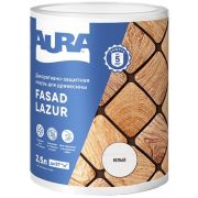 Декоративно-защитная лазурь для древесины «Aura Fasad Lazur» Белый 2,5л