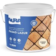 Декоративно-защитная лазурь для древесины «Aura Fasad Lazur» Слоновая кость 9л