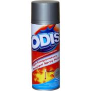 Краска аэрозольная акриловая ODIS термостойкая серебряный до 600°С