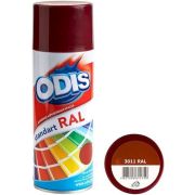 Краска аэрозольная акриловая ODIS standart RAL 3011 коричнево-красный 450мл