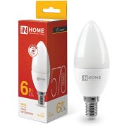 Лампа светодиодная LED-СВЕЧА-VC 6Вт 230В Е14 3000К 540Лм IN HOME