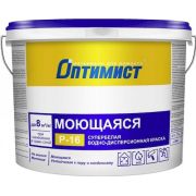 Краска супербелая моющаяся матовая «Оптимист Р-16» 3 кг