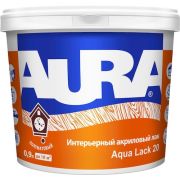 Интерьерный полуматовый акриловый лак «AURA Aqua Lack 20» 0,9л