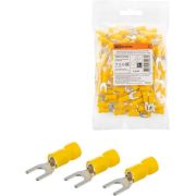 Наконечник вилочный изолированный НВИ с легким вводом проводника 6,0-5 (100 шт.) TDM