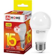 Лампа светодиодная LED-A60-VC 15Вт 230В Е27 3000К 1350Лм IN HOME