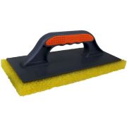 Терка DECOR, 2К, 280х140 мм, грубый желтый поролон (для очищения рельефной плитки от затирки)