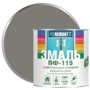 Эмаль ПФ-115 PROREMONTT Серый 1,9кг
