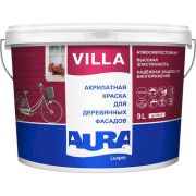 Краска фасадная для дерева «AURA VILLA» База TR 9 л