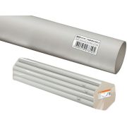 Труба гладкая жесткая ПВХ d25 2м серая TDM