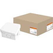Распаячная коробка ОП 65х65х50мм, крышка, IP54, 4вх. инд. штрихкод TDM