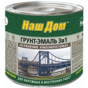 Грунт-эмаль по ржавчине Наш Дом белый 1,6 кг
